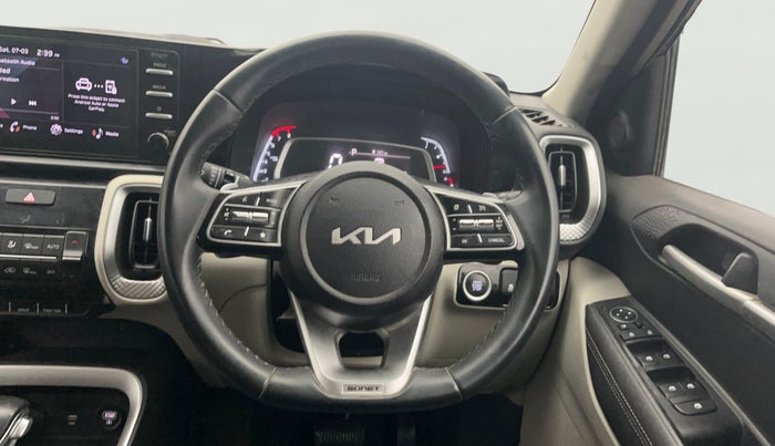 2023 KIA SONET HTX 1.0 DCT, Petrol, Automatic, 49,998 km, Steering Wheel Close Up