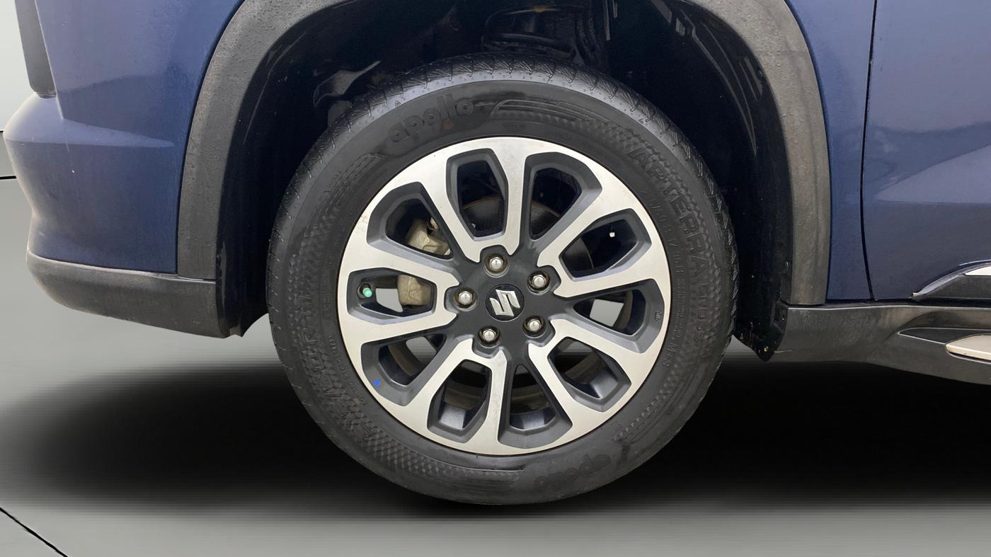 2022 Maruti Grand Vitara ALPHA SMART HYBRID AT, Petrol, Automatic, 56,389 km, Left Front Wheel