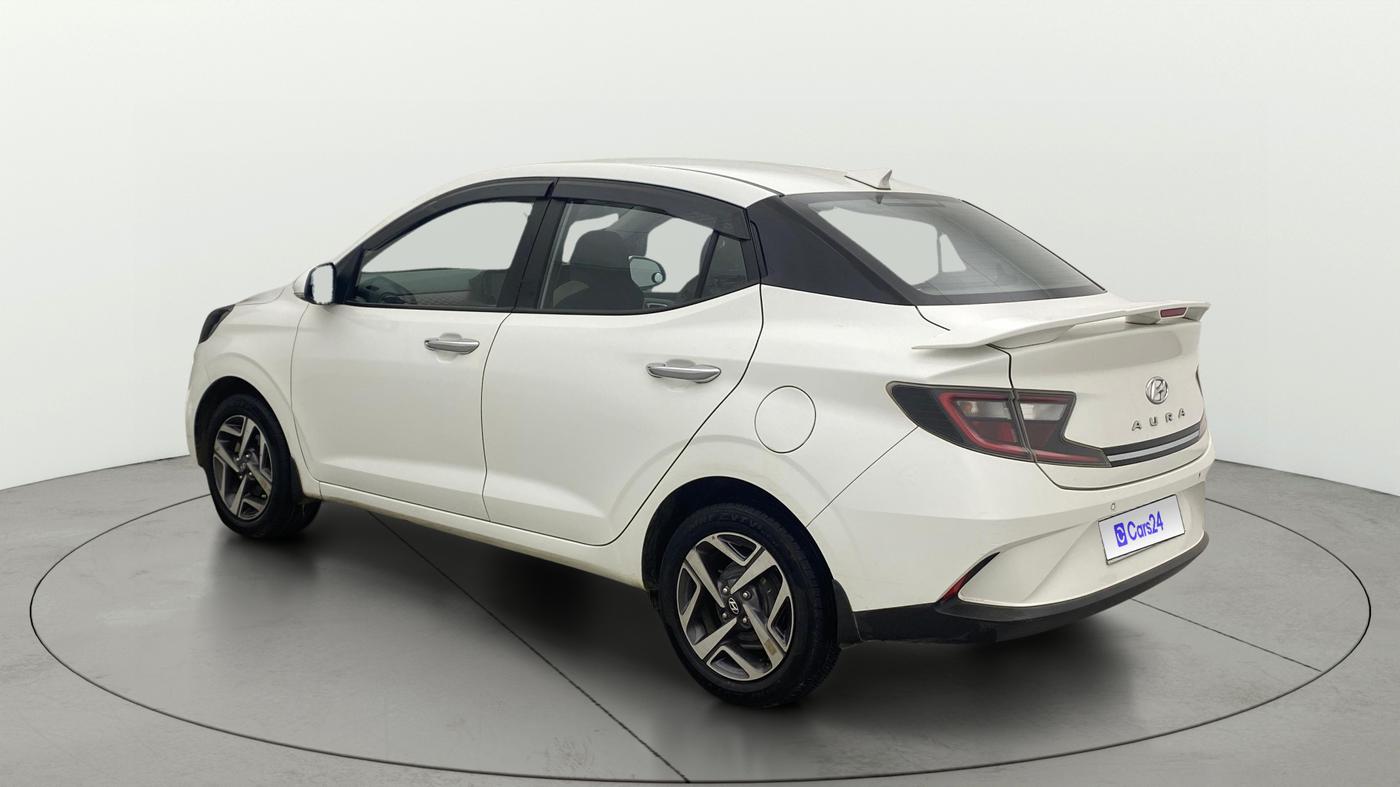 2022 Hyundai AURA SX 1.2 CNG, CNG, Manual, 1,01,211 km, Left Back Diagonal