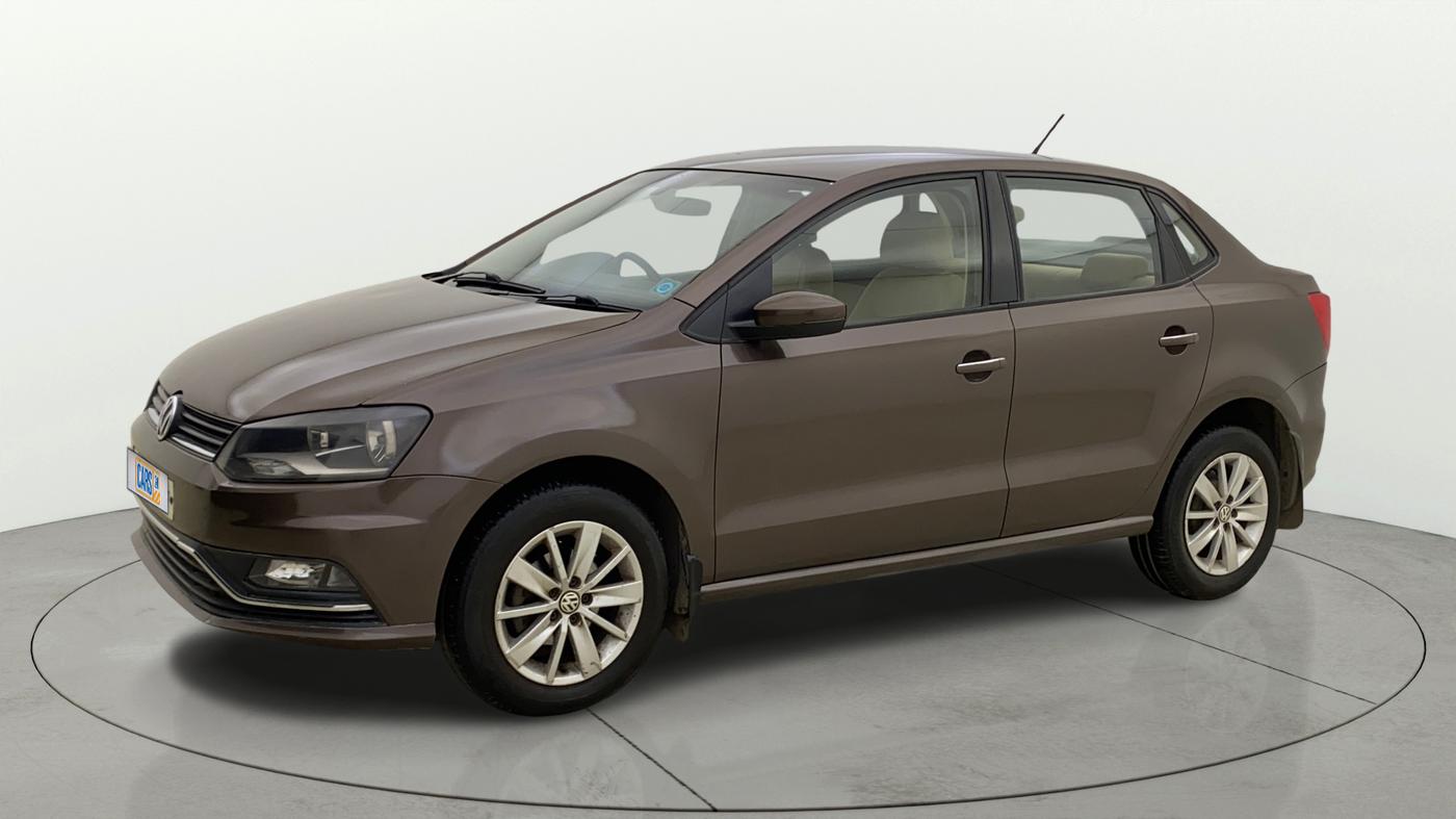 2016 Volkswagen Ameo HIGHLINE DSG 1.5 DIESEL , Diesel, Automatic, 1,06,902 km, Left Front Diagonal