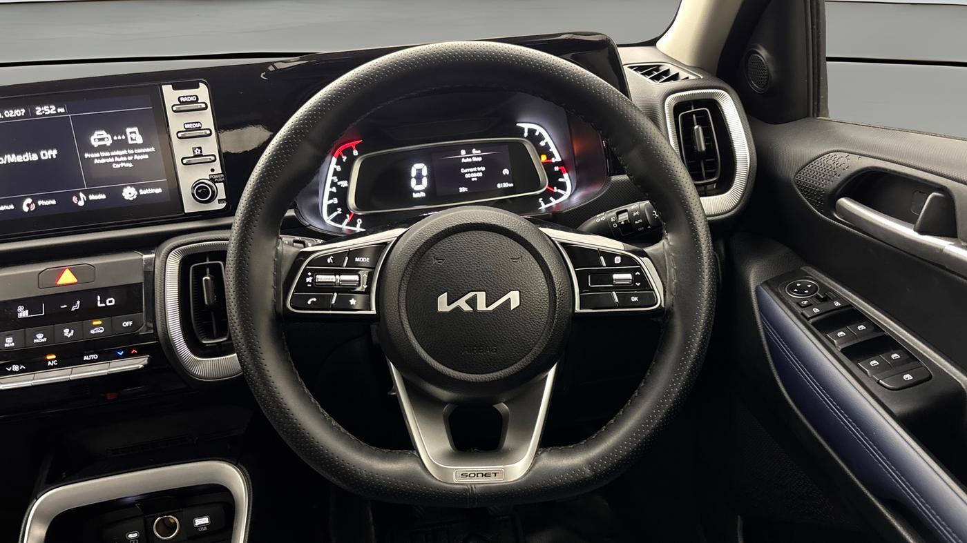 2025 KIA SONET HTK Plus (O) 1.2 Petrol MT, Petrol, Manual, 8,031 km, Steering Wheel Close Up