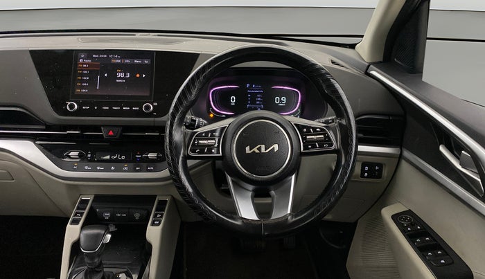 2023 KIA CARENS  PRESTIGE PLUS 1.5 TURBO PETROL DCT 7 STR, Petrol, Automatic, 76,316 km, Steering Wheel Close Up