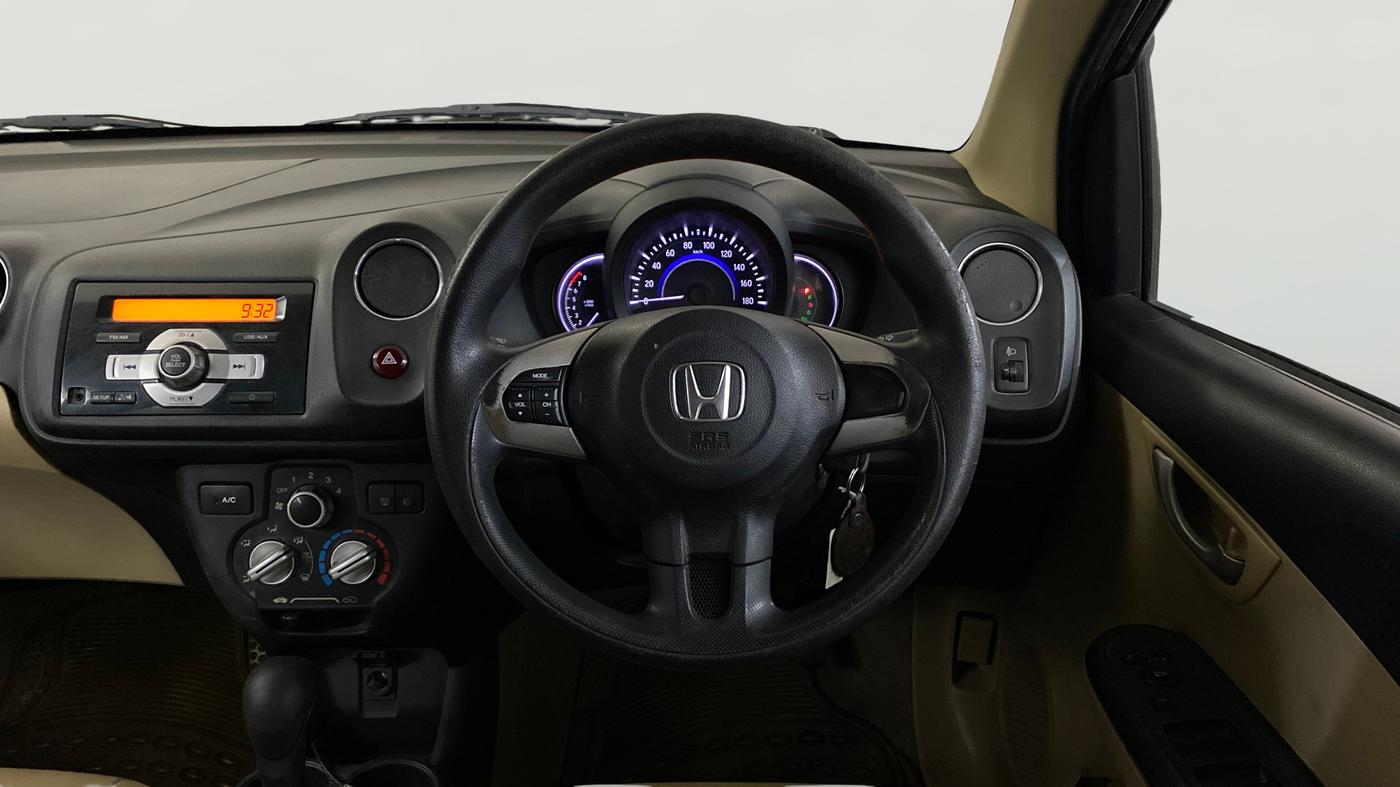 2014 Honda Brio VX AT, Petrol, Automatic, 74,440 km, Steering Wheel Close Up