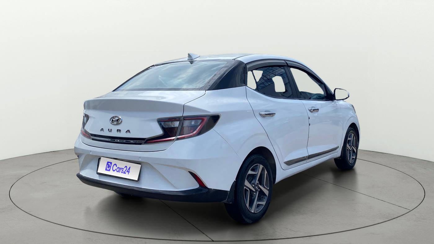 2020 Hyundai AURA SX 1.2, Petrol, Manual, 1,32,585 km, Right Back Diagonal
