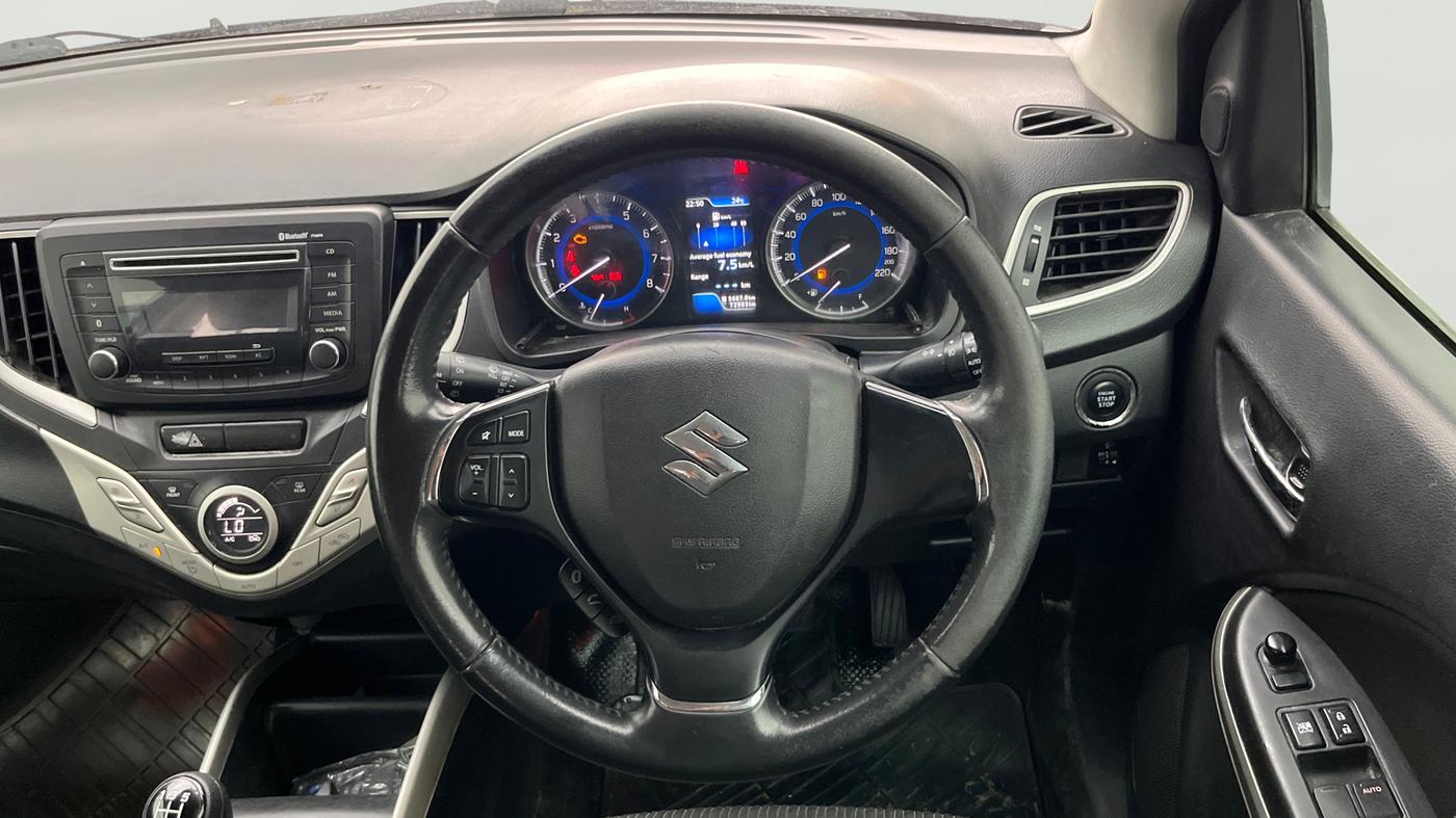 2017 Maruti Baleno ZETA PETROL 1.2, Petrol, Manual, 72,902 km, Steering Wheel Close Up