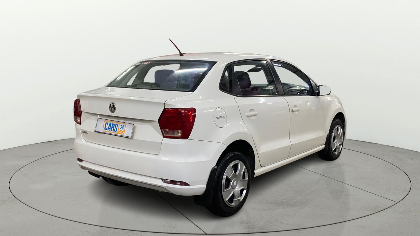 2018 Volkswagen Ameo COMFORTLINE 1.0L, Petrol, Manual, 1,06,101 km, Right Back Diagonal