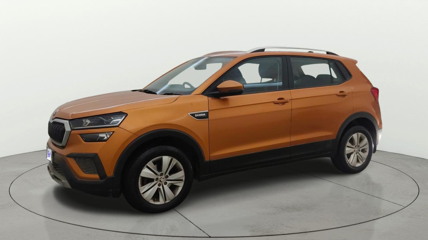 2021 Skoda KUSHAQ AMBITION 1.0L TSI AT, Petrol, Automatic, 49,886 km, Left Front Diagonal