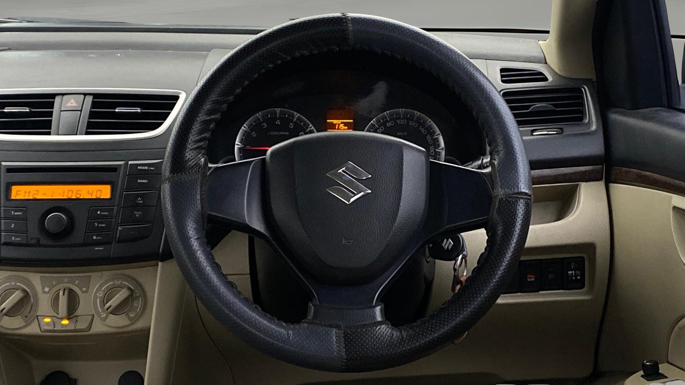 2014 Maruti Swift Dzire VXI, Petrol, Manual, 69,064 km, Steering Wheel Close Up
