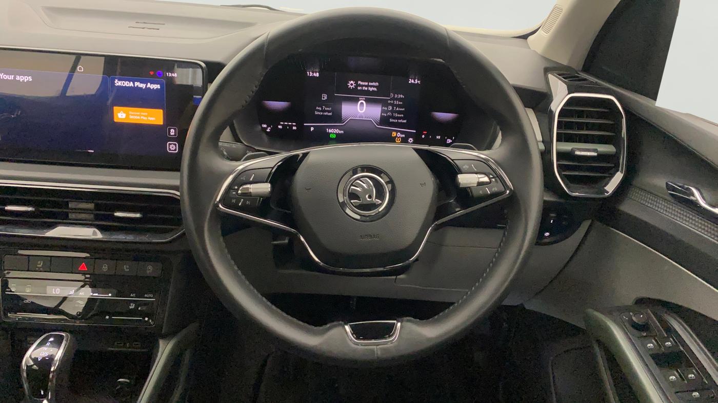 2025 Skoda Kylaq Prestige AT, Petrol, Automatic, 16,020 km, Steering Wheel Close Up