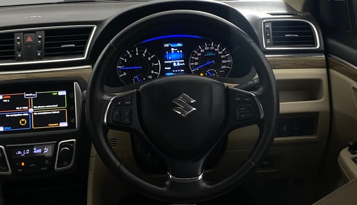 2018 Maruti Ciaz ALPHA  AT 1.5 SHVS PETROL, Petrol, Automatic, 35,118 km, Steering Wheel Close Up