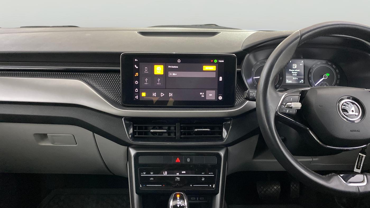 2021 Skoda KUSHAQ AMBITION 1.0L TSI AT, Petrol, Automatic, 45,058 km, Air Conditioner