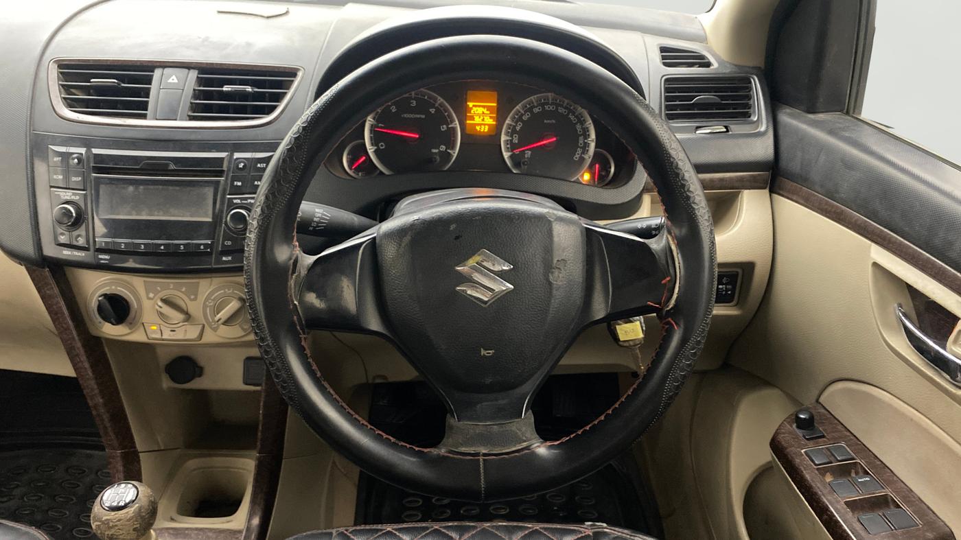 2014 Maruti Swift Dzire VXI, Petrol, Manual, 69,561 km, Steering Wheel Close Up