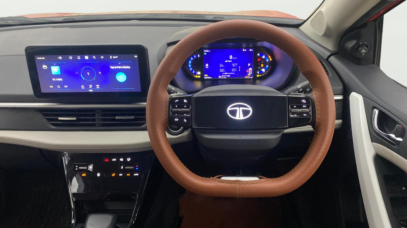 2024 Tata NEXON CREATIVE PLUS 1.2 REVOTRON 7 DCA DT, Petrol, Automatic, 25,742 km, Steering Wheel Close Up