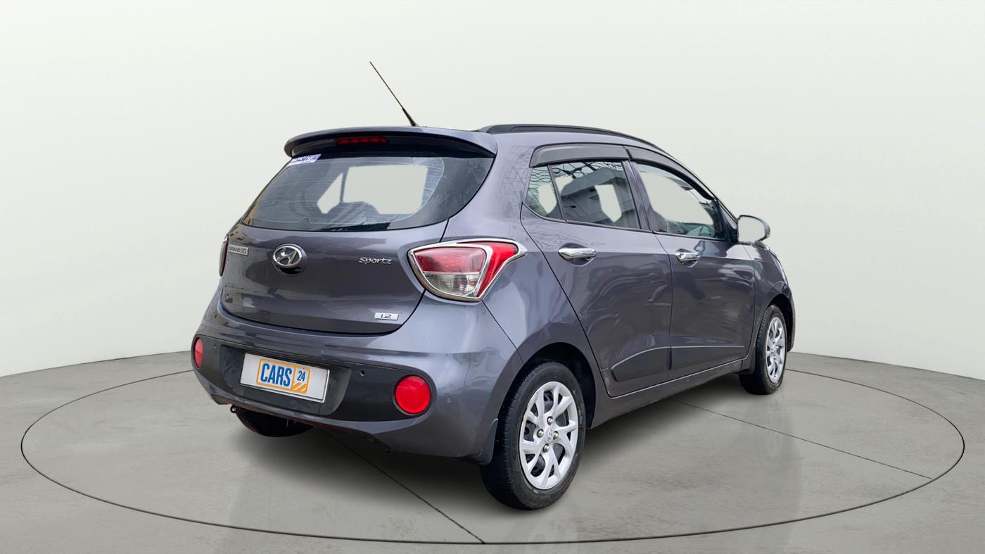 2019 Hyundai Grand i10 SPORTZ 1.2 KAPPA VTVT, Petrol, Manual, 40,088 km, Right Back Diagonal