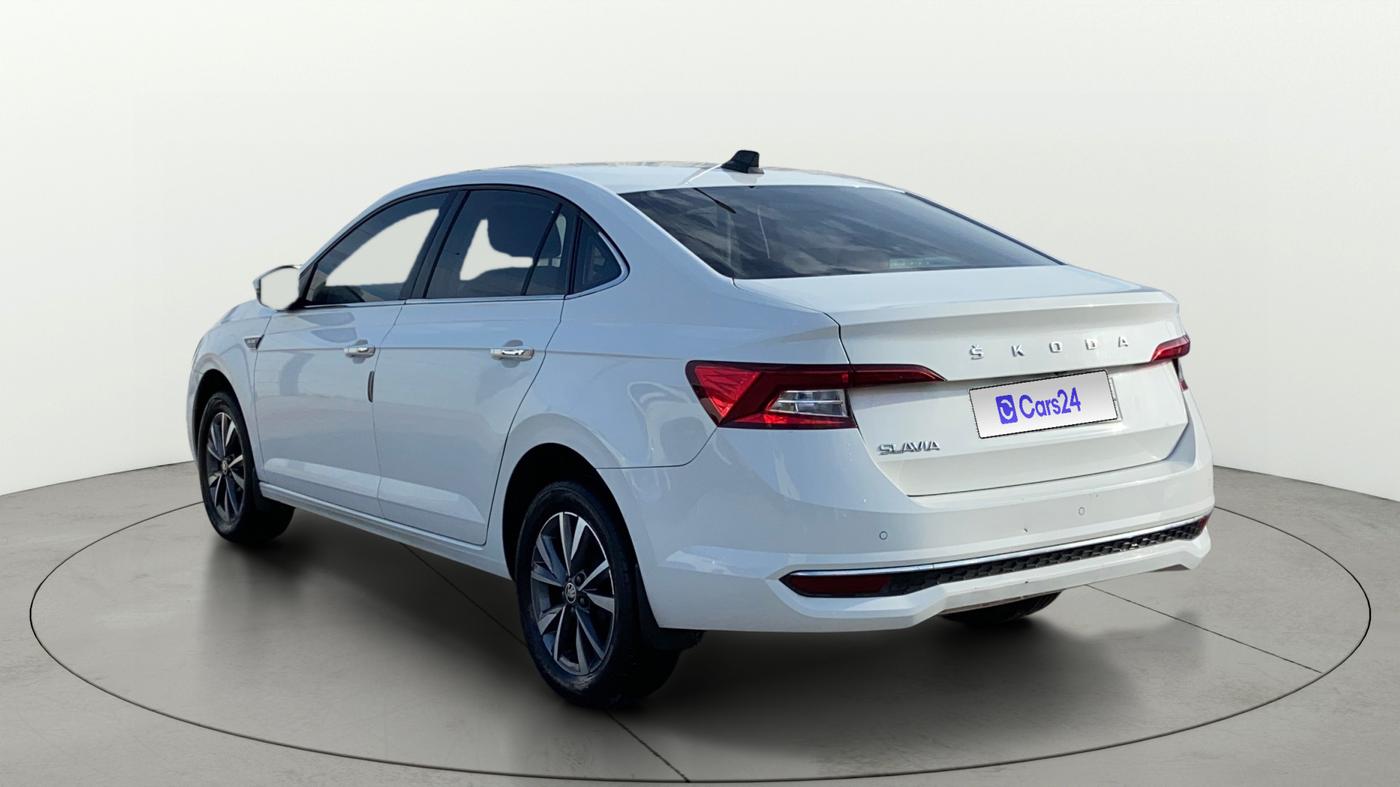 2023 Skoda SLAVIA STYLE 1.0L TSI AT, Petrol, Automatic, 40,673 km, Left Back Diagonal