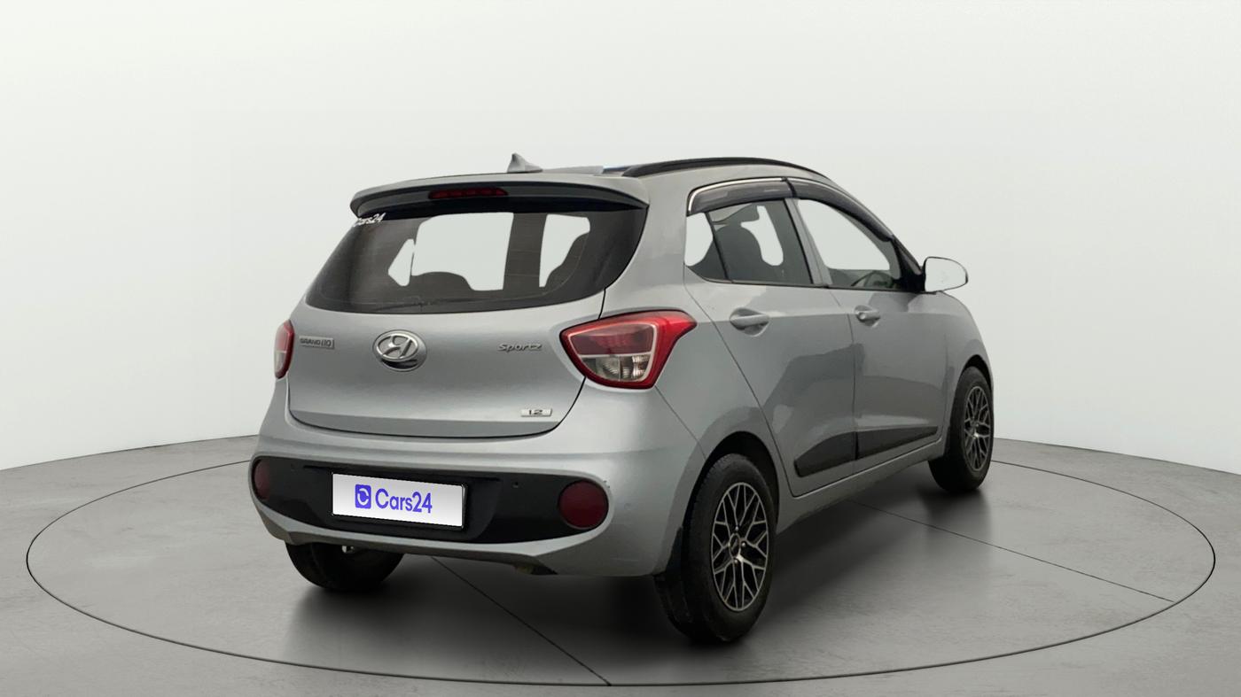 2018 Hyundai Grand i10 SPORTZ 1.2 KAPPA VTVT, Petrol, Manual, 93,989 km, Right Back Diagonal