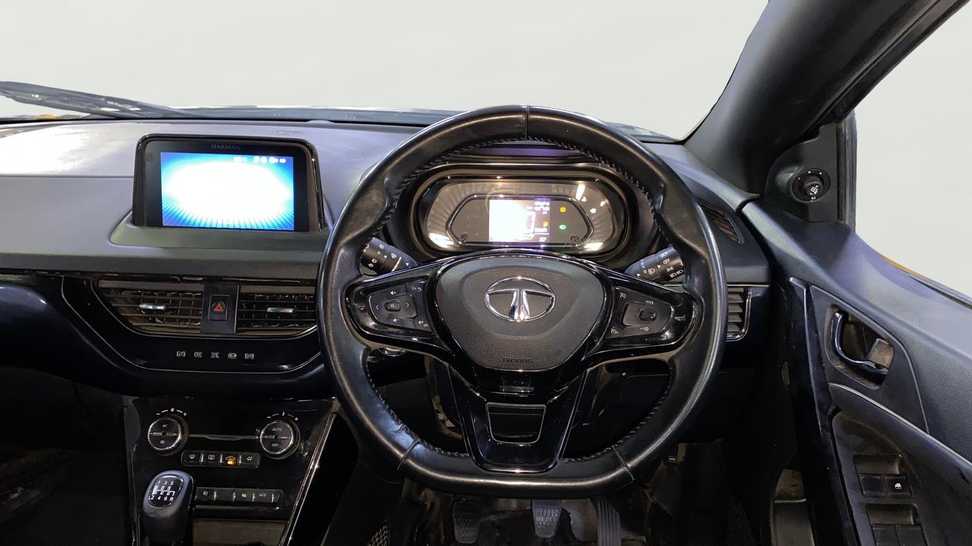 2023 Tata NEXON XZ PLUS LUX SUNROOF DARK DIESEL, Diesel, Manual, 63,134 km, Steering Wheel Close Up