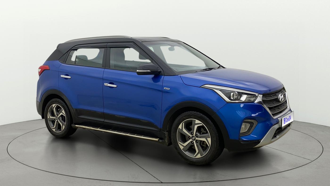2019 Hyundai Creta SX AT 1.6 PETROL, Petrol, Automatic, 59,968 km, Right Front Diagonal