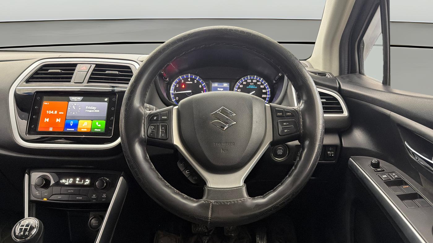 2021 Maruti S Cross ZETA 1.5, Petrol, Manual, 67,051 km, Steering Wheel Close Up