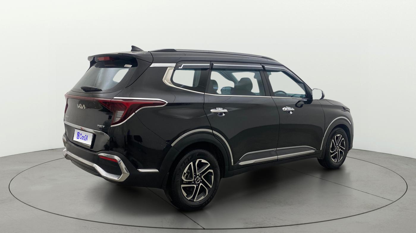 2023 KIA CARENS LUXURY PLUS 1.5 PETROL DCT 7 STR, Petrol, Automatic, 45,410 km, Right Back Diagonal