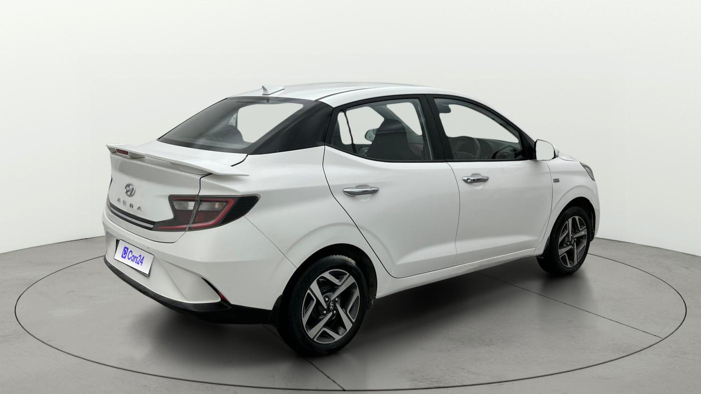 2022 Hyundai AURA SX PLUS 1.2 AMT, Petrol, Automatic, 83,101 km, Right Back Diagonal