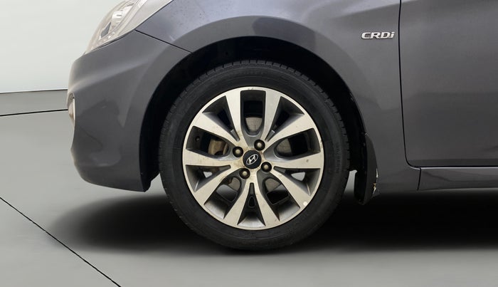 2014 Hyundai Verna FLUIDIC 1.6 CRDI SX AT, Diesel, Automatic, 99,487 km, Left Front Wheel