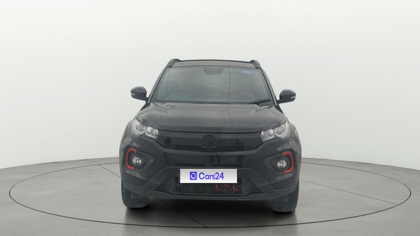2023 Tata NEXON XZA PLUS LUX SUNROOF RED DARK PETROL, Petrol, Automatic, 29,740 km, Front