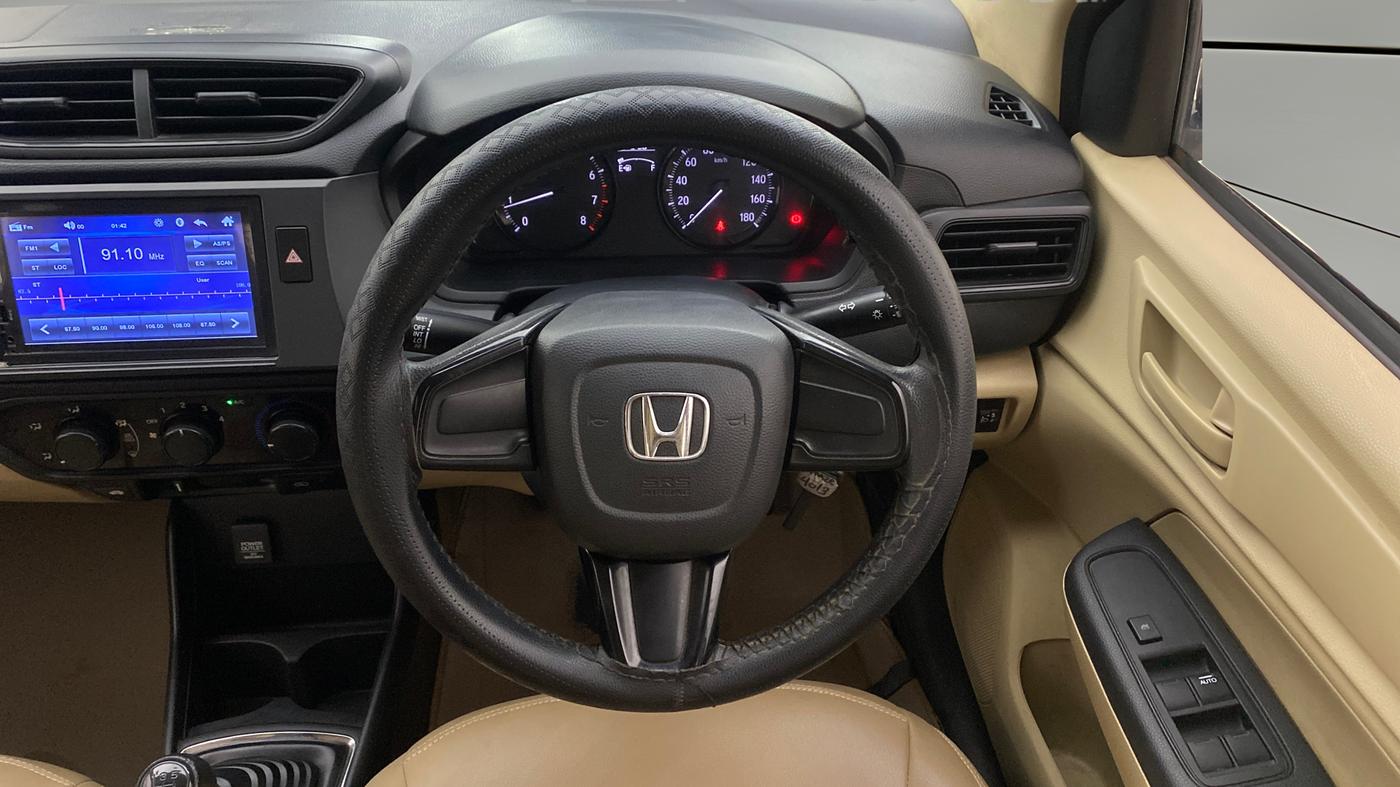 2020 Honda Amaze 1.2L I-VTEC E, CNG, Manual, 40,911 km, Steering Wheel Close Up