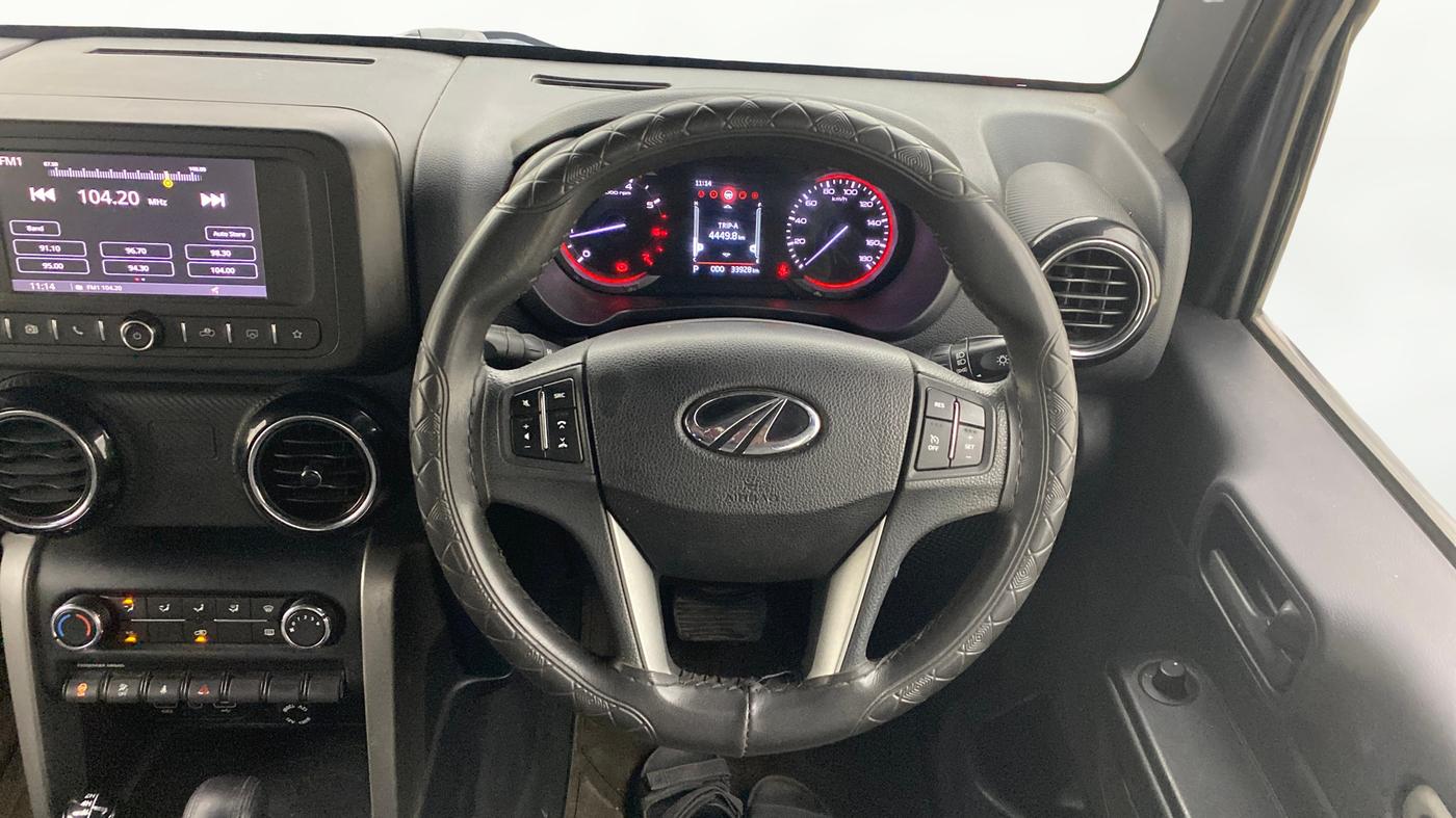 2021 Mahindra Thar LX PETROL HT 4WD AT, Petrol, Automatic, 33,928 km, Steering Wheel Close Up