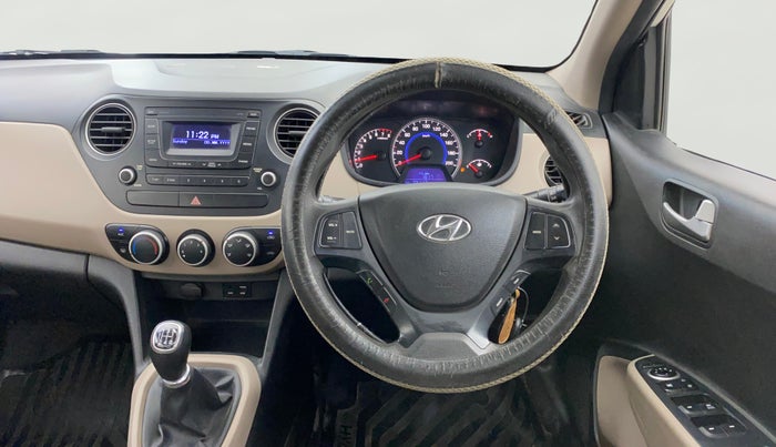 2016 Hyundai Grand i10 SPORTZ 1.2 KAPPA VTVT, Petrol, Manual, 34,112 km, Steering Wheel Close Up
