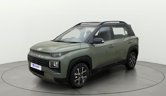 2024 Hyundai EXTER SX(O) CONNECT 1.2 AMT DUAL TONE, Petrol, Automatic, 28,151 km, Left Front Diagonal