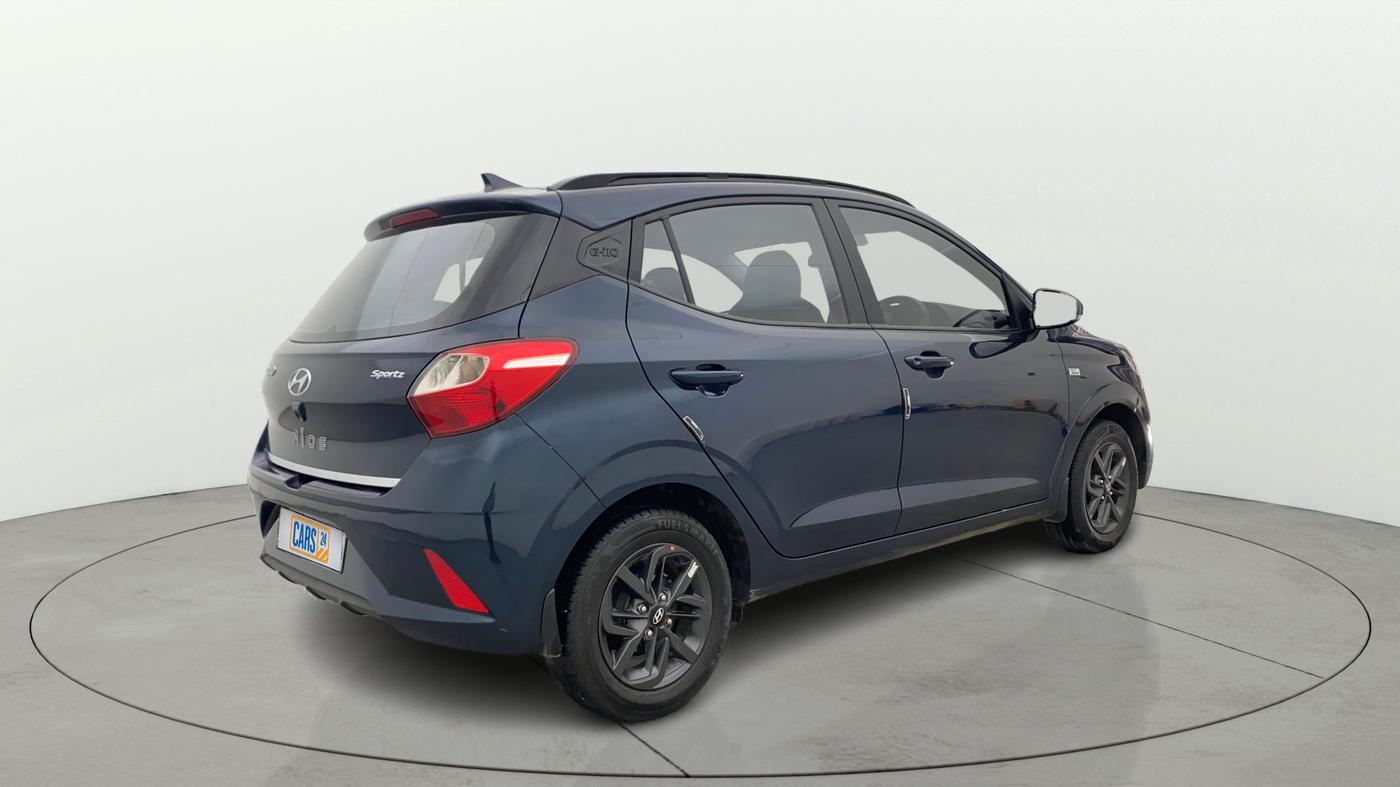 2021 Hyundai GRAND I10 NIOS SPORTZ AMT 1.2 KAPPA VTVT, Petrol, Automatic, 22,711 km, Right Back Diagonal