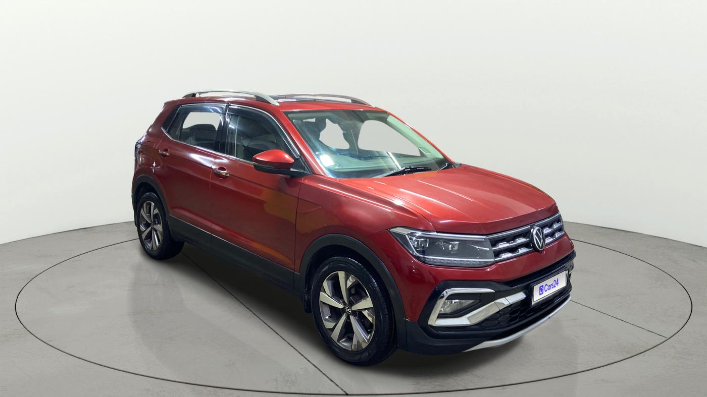 2022 Volkswagen TAIGUN TOPLINE 1.0 TSI MT, Petrol, Manual, 65,718 km, Right Front Diagonal