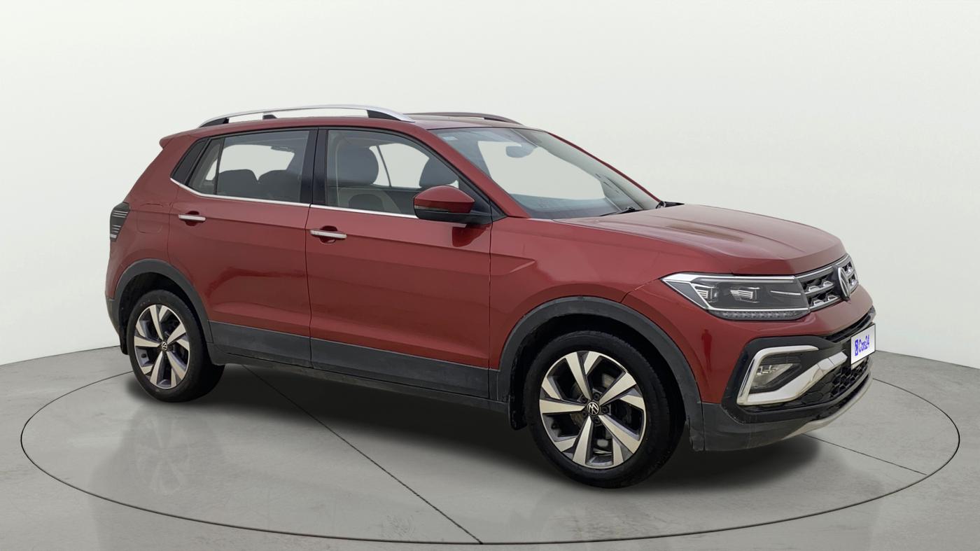 2022 Volkswagen TAIGUN TOPLINE 1.0 TSI AT, Petrol, Automatic, 44,705 km, Right Front Diagonal