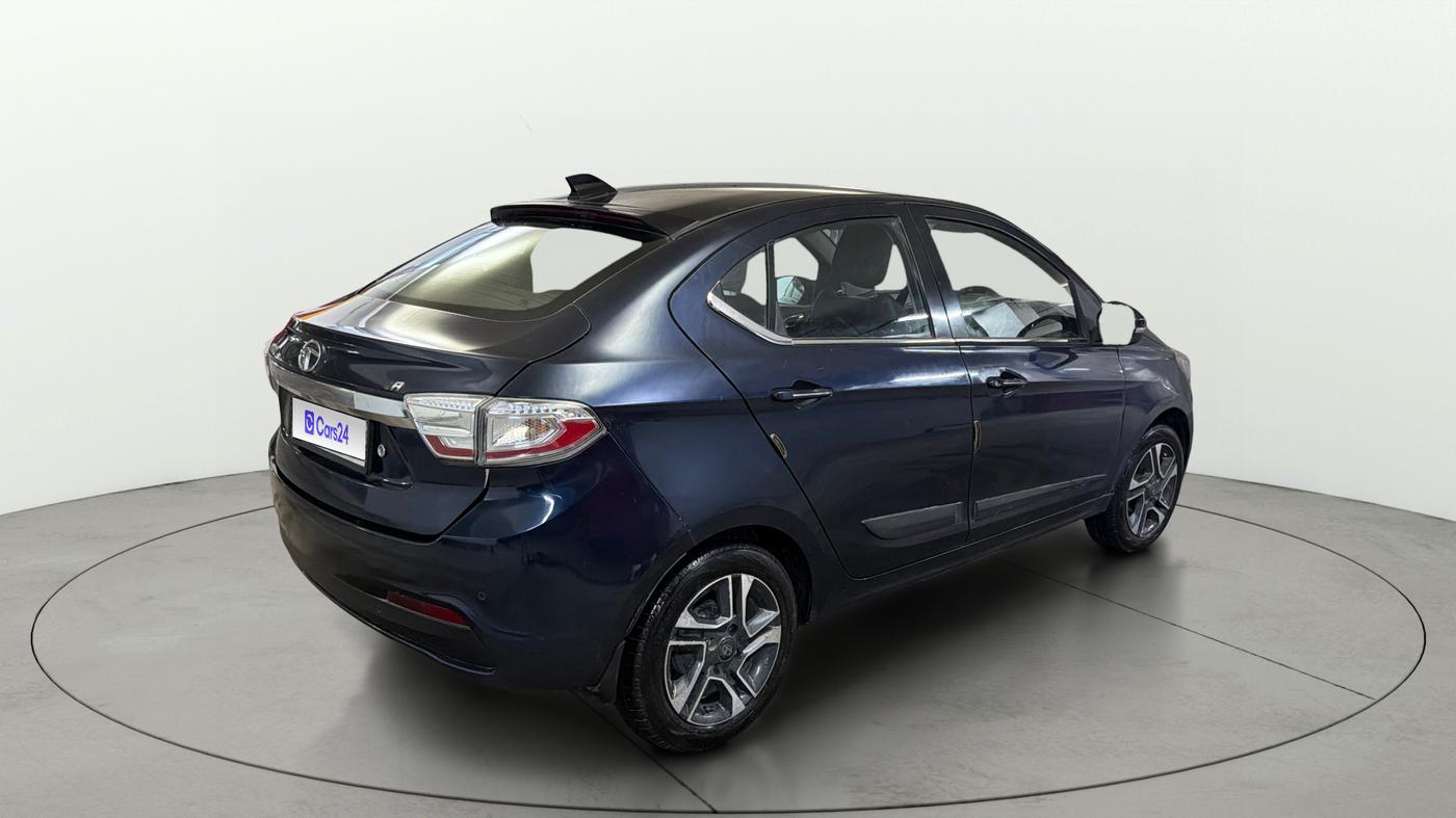 2019 Tata TIGOR XZA PLUS PETROL, CNG, Automatic, 33,431 km, Right Back Diagonal