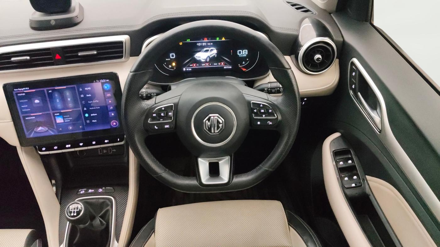 2022 MG ASTOR  SHARP 1.5 MT IVORY , Petrol, Manual, 63,216 km, Steering Wheel Close Up