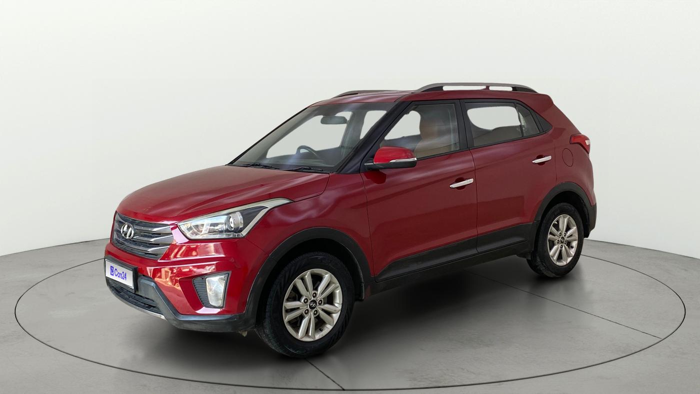 2016 Hyundai Creta SX PLUS 1.6 PETROL, Petrol, Manual, 1,32,115 km, Left Front Diagonal