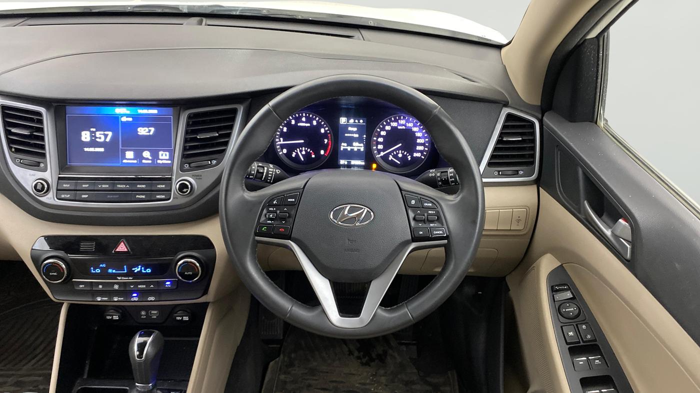2018 Hyundai Tucson GLS 2WD AT PETROL, Petrol, Automatic, 37,821 km, Steering Wheel Close Up