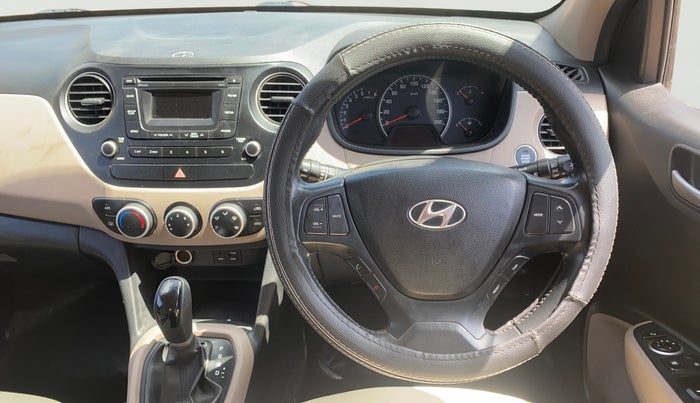 2015 Hyundai Grand i10 ASTA AT 1.2 KAPPA VTVT, Petrol, Automatic, 56,860 km, Steering Wheel Close Up
