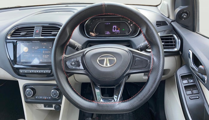 2022 Tata TIGOR XZ PLUS CNG, CNG, Manual, 81,528 km, Steering Wheel Close Up