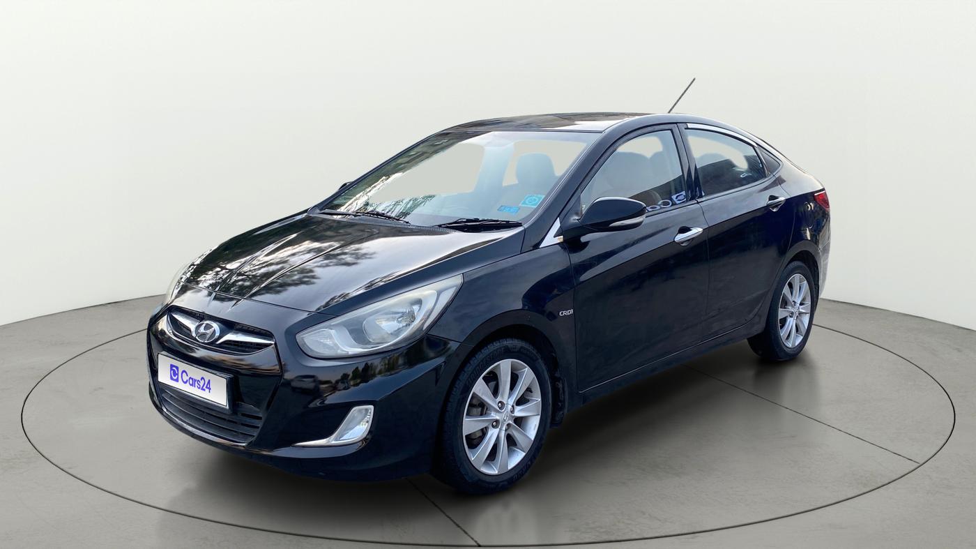 2013 Hyundai Verna FLUIDIC 1.6 CRDI SX, Diesel, Manual, 1,19,448 km, Left Front Diagonal