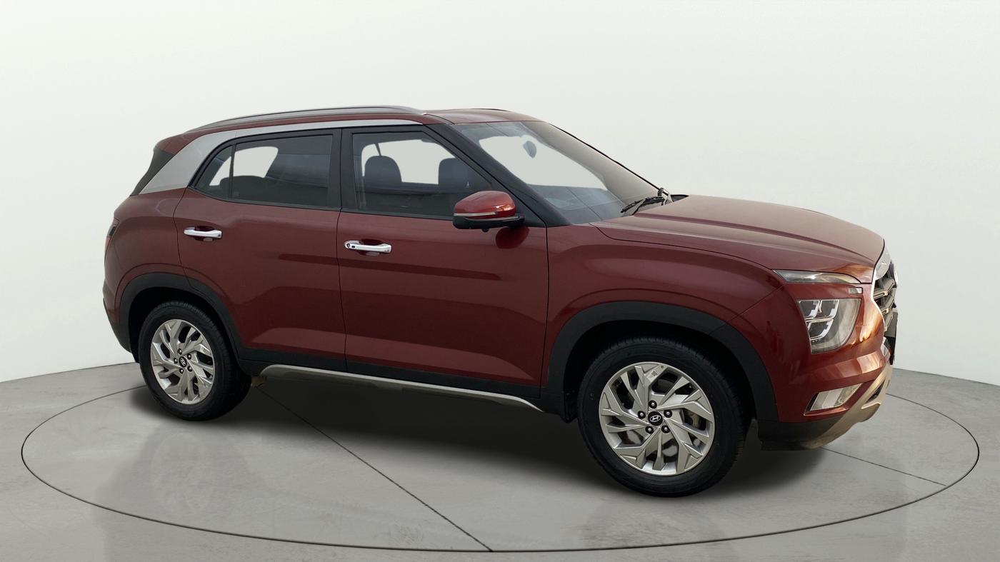 2022 Hyundai Creta SX IVT 1.5 PETROL, Petrol, Automatic, 57,099 km, Right Front Diagonal