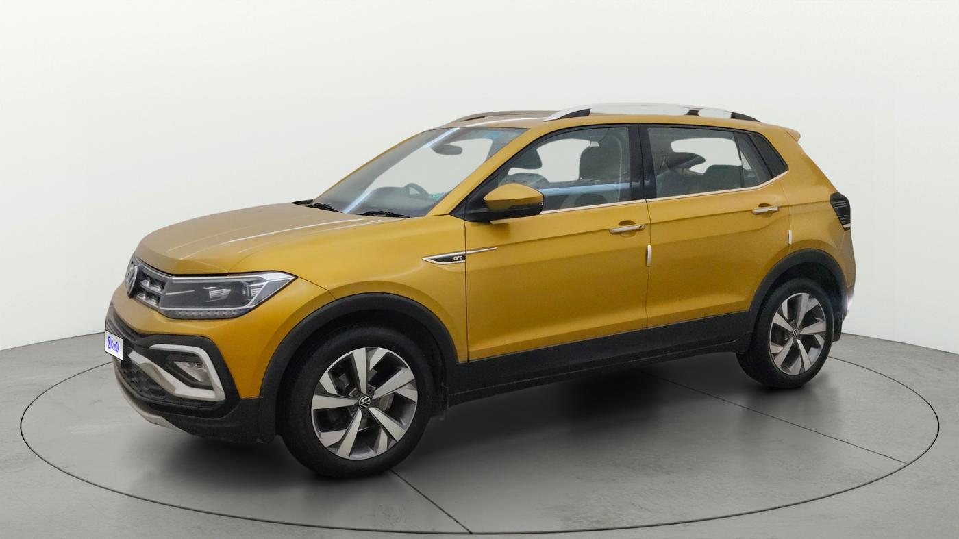 2022 Volkswagen TAIGUN TOPLINE 1.0 TSI AT, Petrol, Automatic, 28,405 km, Left Front Diagonal