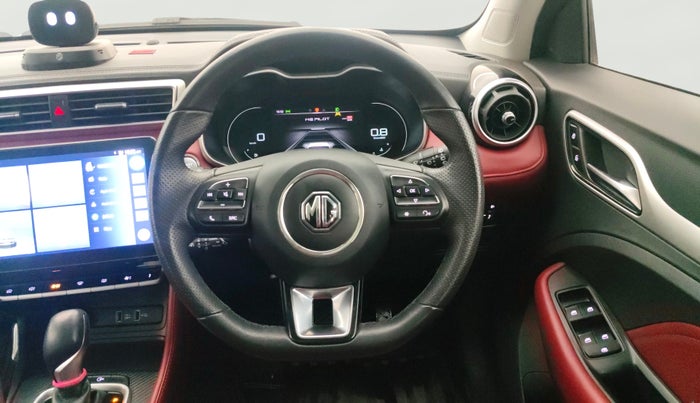 2022 MG ASTOR SAVVY 1.5 CVT S RED, Petrol, Automatic, 7,263 km, Steering Wheel Close Up