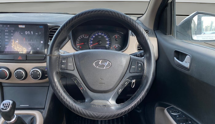 2018 Hyundai Xcent S 1.2, CNG, Manual, 1,22,642 km, Steering Wheel Close Up