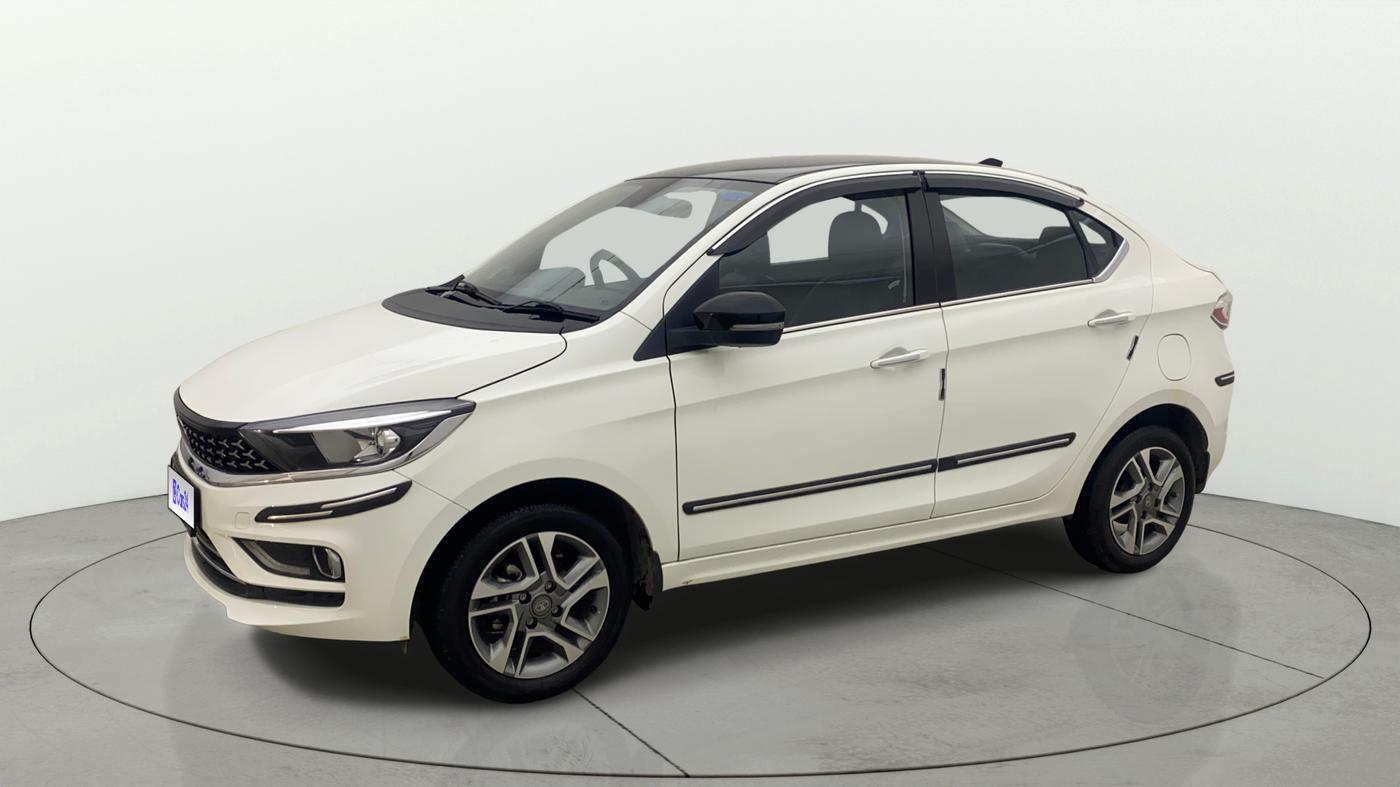 2024 Tata TIGOR XZ PLUS PETROL, Petrol, Manual, 5,590 km, Left Front Diagonal