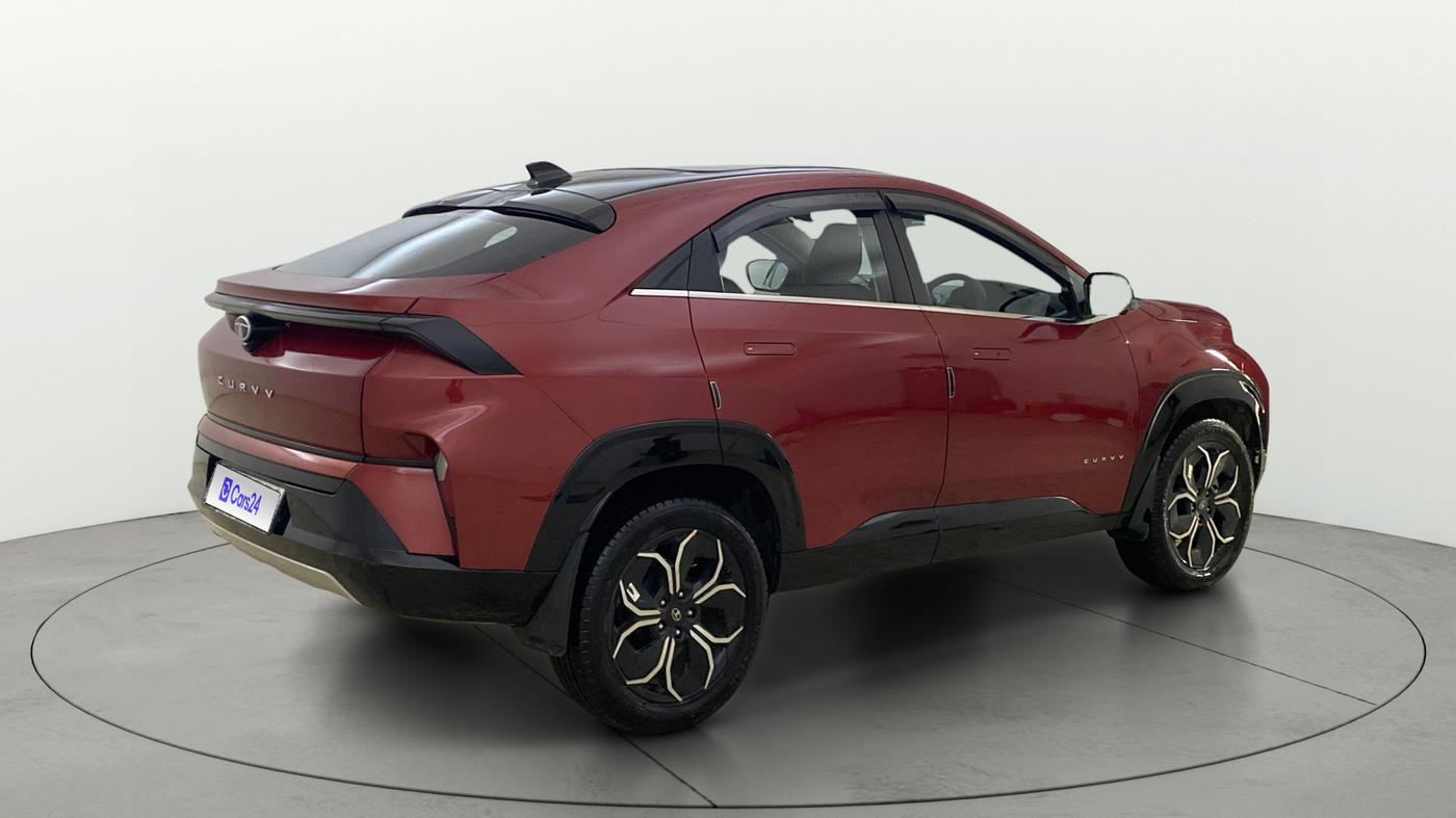 2025 Tata Curvv Accomplished S 1.2 Petrol 7DCA, Petrol, Automatic, 4,303 km, Right Back Diagonal