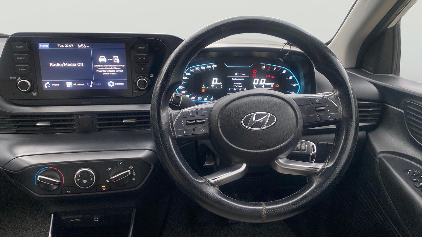 2021 Hyundai NEW I20 SPORTZ 1.2 MT, Petrol, Manual, 23,749 km, Steering Wheel Close Up