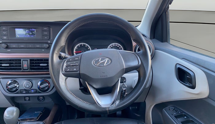 2021 Hyundai AURA S 1.2 CNG, CNG, Manual, 1,09,361 km, Steering Wheel Close Up