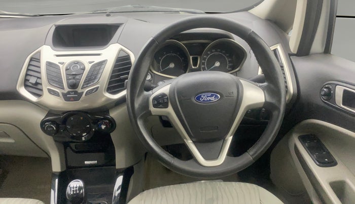 2016 Ford Ecosport TITANIUM 1.5L PETROL, Petrol, Manual, 1,07,587 km, Steering Wheel Close Up